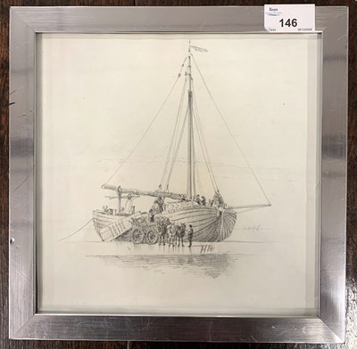 Lot 50 - Circle of Henry Bright (1810-1873), Pencil on...