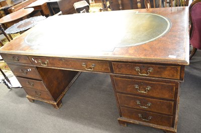 Lot 645 - A large early 20th Century walnut veneered...