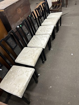 Lot 664 - A set of six 20th Century Chinese black...