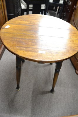 Lot 649 - An 18th Century style oak side table with...