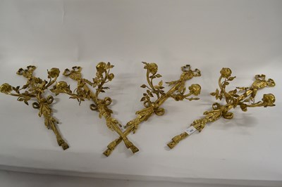 Lot 375 - A set of four early 20th century gilt metal...