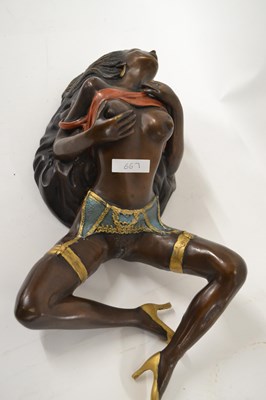 Lot 634 - A 20th Century bronzed metal model of a...