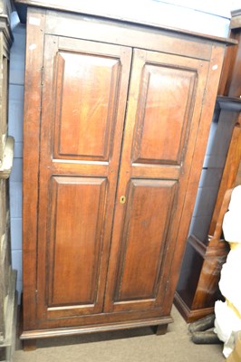 Lot 672 - An 18th or early 19th Century oak cupboard...