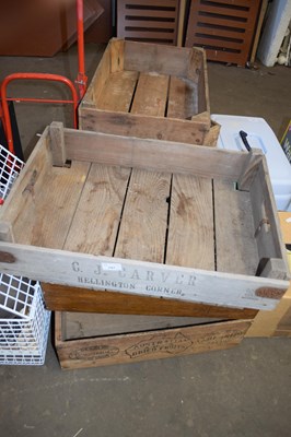 Lot 787 - SIX WOODEN CRATES TO INCLUDE WHITES AND SCHWEPPES
