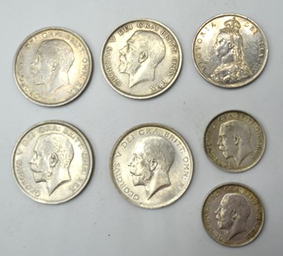 Lot 223 - Small group of pre 1920 British coinage (7)