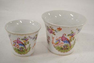 Lot 285A - Two 20th Century continental porcelain...