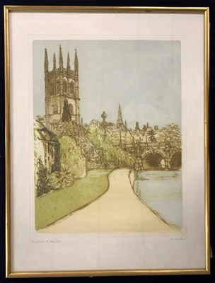 Lot 18 - Richard Beer (1928-2017), "Magdalen Bridge",...