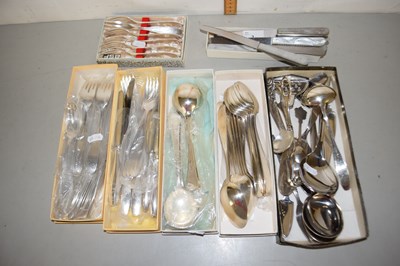 Lot 3 - A quantity of various silver plated cutlery