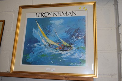 Lot 31 - Leroy Neiman, coloured print, gilt framed