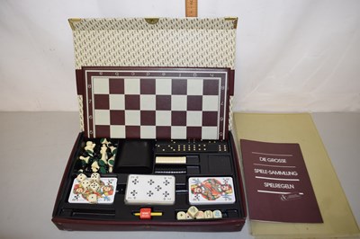 Lot 53 - A travelling game set