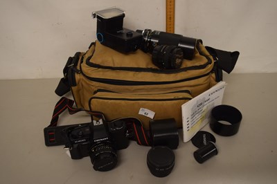 Lot 62 - A Centon K400 camera with various lenses and...