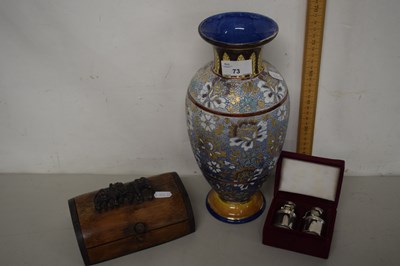 Lot 73 - A Doulton Slaters vase together with cased...