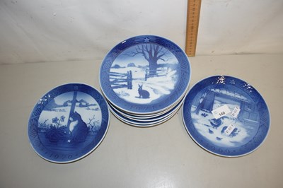 Lot 140 - Quantity of Royal Copenhagen Christmas plates