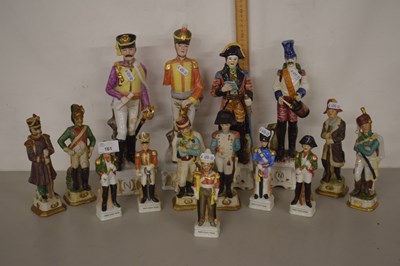 Lot 161 - Quantity of porcelain figures of soldiers