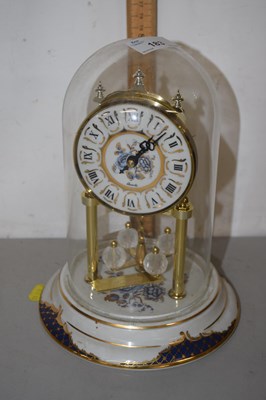 Lot 183 - Anniversary clock under glass dome