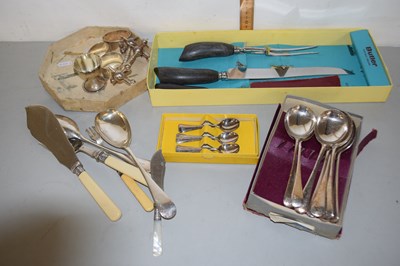 Lot 190 - Mixed Lot: Various cutlery, napkin rings etc