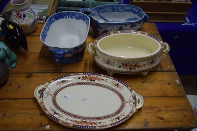 Lot 203 - Copeland Spode blue Italian tureen plus two...