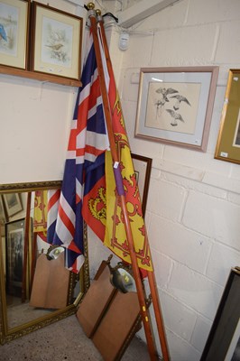 Lot 229 - Two modern flags, Union Jack and Royal...