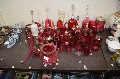 Lot 661 - Large quantity of cranberry glass