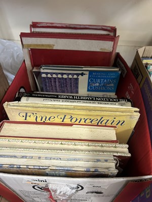 Lot 600 - Books soft furnishing and others