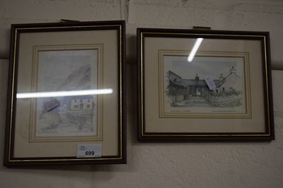 Lot 699 - Pair of cottage prints