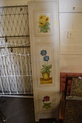 Lot 748 - Folding screen with floral decoration