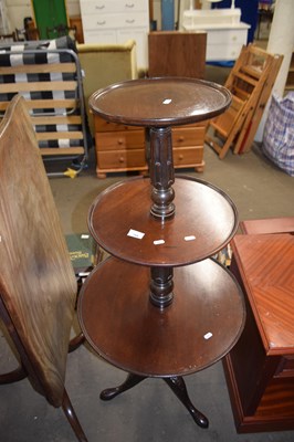 Lot 764 - A three tier circular what not