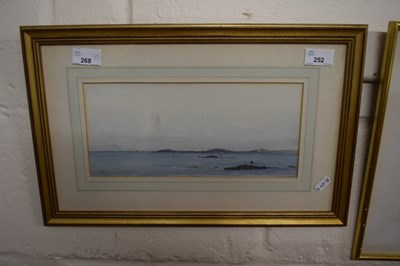 Lot 252 - H B Freer - Study of a shoreline, watercolour,...