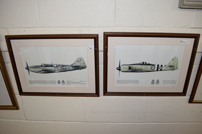 Lot 268 - Aviation Interest - Royal Navy prints Sea Fury...