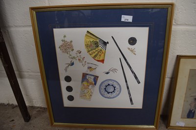 Lot 270 - P Styles Japanesery, framed and glazed