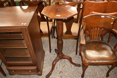 Lot 310 - A mahogany jardiniere stand with octagonal top,...