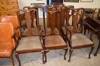 Lot 315 - Set of six early 20th Century Queen Anne style...