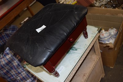 Lot 862 - Footstool with single drawer