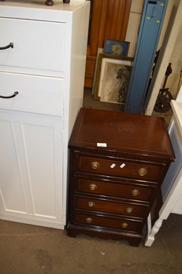 Lot 887 - Narrow chest of four drawers