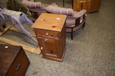 Lot 334 - Pine bedside cabinet