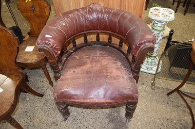 Lot 357 - Large Victorian bow back armchair for...