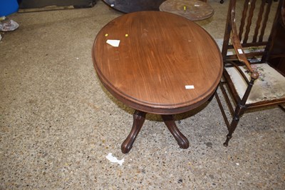 Lot 382 - A small Victorian mahogany table with oval top...