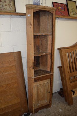 Lot 327 - Small Victorian pine corner cabinet