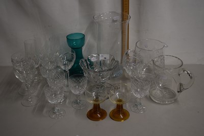 Lot 19 - Mixed Lot: Various drinking glasses, vases etc