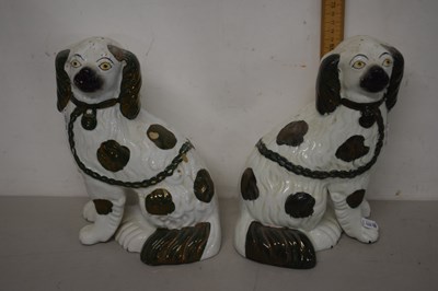 Lot 51 - A pair of Staffordshire model Spaniels