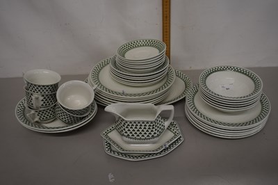 Lot 97 - Quantity of Adams Lincoln Green table wares