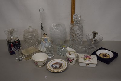 Lot 99 - Mixed Lot: Various decanters, glass wares etc