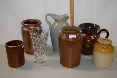 Lot 120 - Mixed Lot: Various stone ware jars, jugs,...