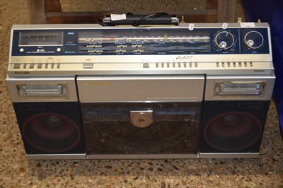 Lot 127 - A large vintage Sharp VZ-2000E portable stereo