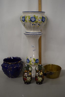 Lot 139 - Mixed Lot: Modern porcelain jardiniere and...