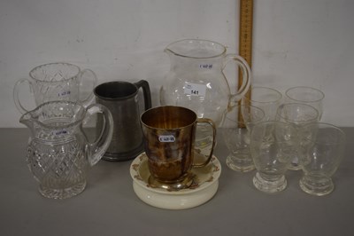 Lot 141 - Mixed Lot: Glass lemonade set, Bunnikins bowl,...