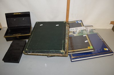 Lot 145 - Mixed Lot: Empty photograph albums and a...