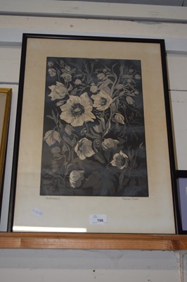 Lot 196 - Marion Trim, study of Hellebores flowers,...