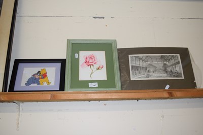 Lot 197 - Mixed Lot: Winnie the Pooh needlework picture,...