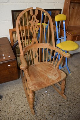 Lot 209 - 20th Century stick back rocking chair